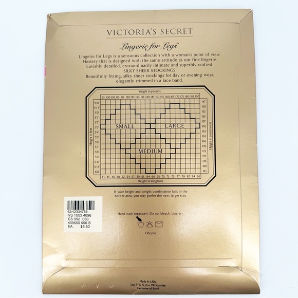 Victoria's Secret Glamour Sheers Silky Sheer Stockings - Picture 3 of 5